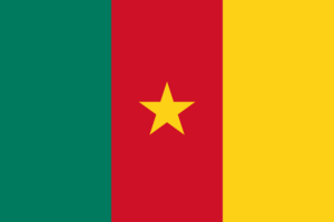 Die Flagge von Kamerun